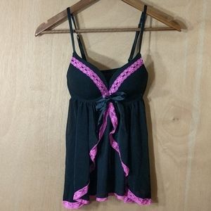 Black and Pink Babydoll